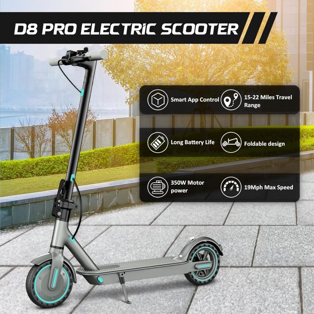 EGGKING V8 E-Scooter for Adults, 350W Motor